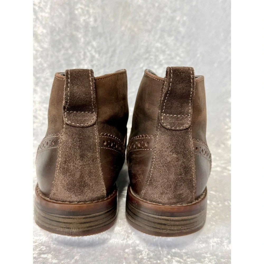 Rockport Leather Wynstin Chukka Mens Boots Dark Brown Leather CG7303 Size 8.5 M